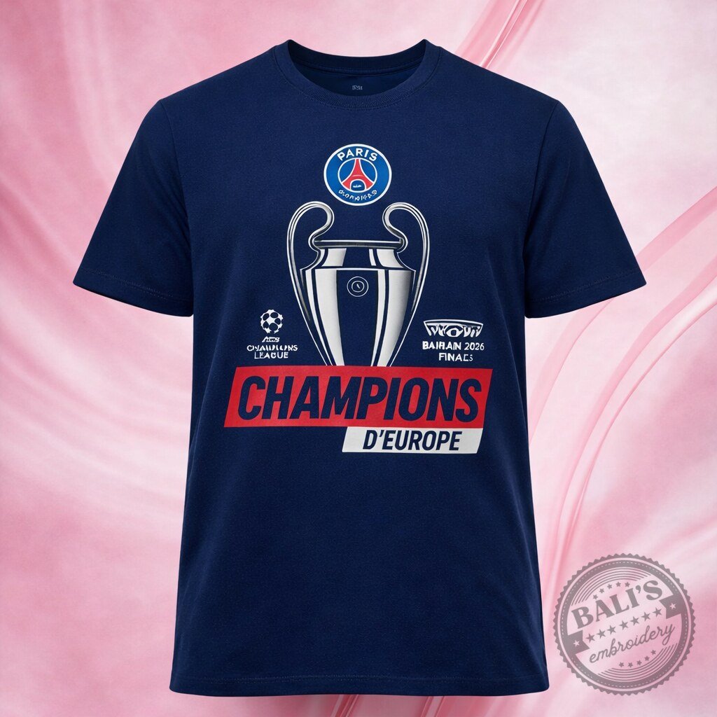 PSG Paris Saint Germain 2026 Champions Graphic T Shirt